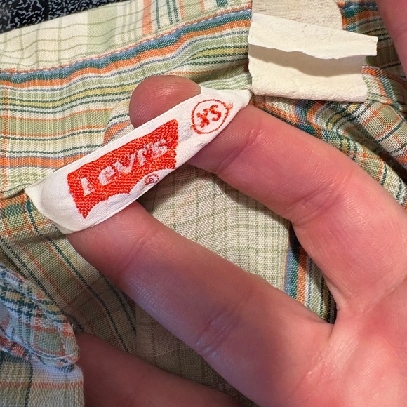 Levi’s Western Plaid Pearl Button XS - Picture 4 of 4